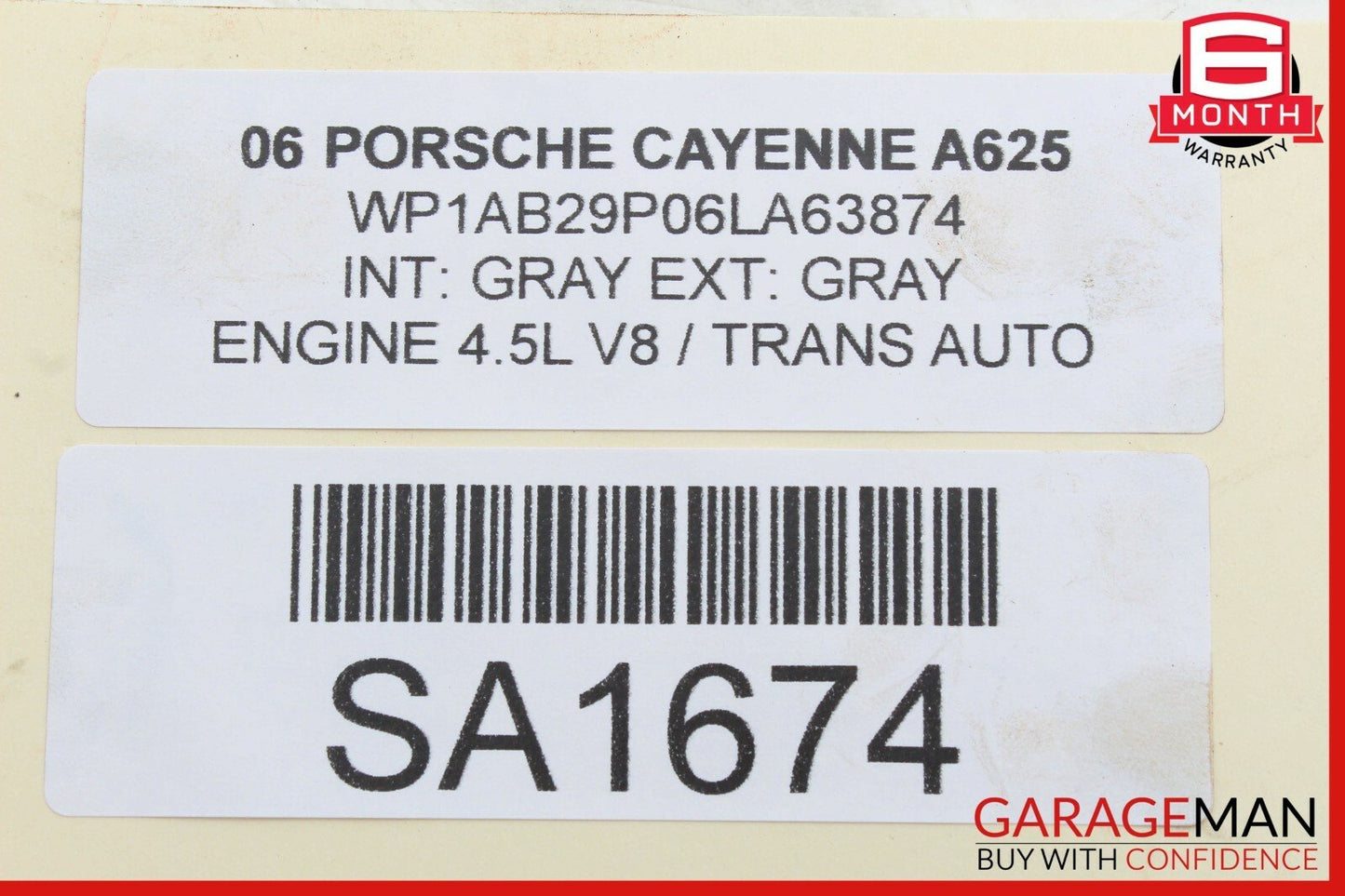 03-06 Porsche Cayenne 955 Rear Right & Left Side Brake Rotor Disc Set of 2 Pc