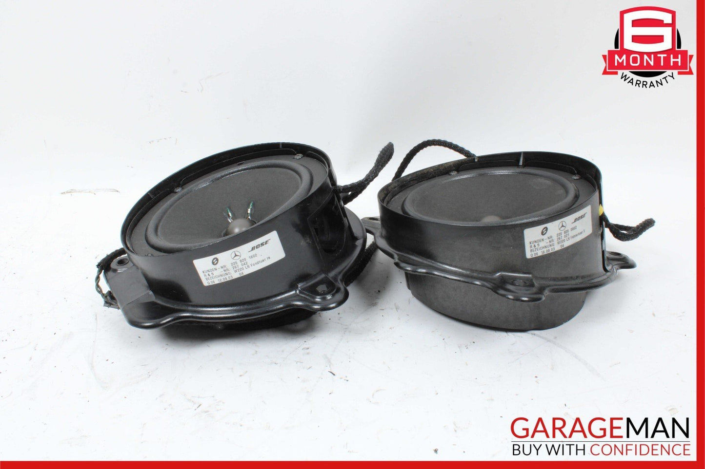 00-06 Mercedes W220 S55 AMG S600 Rear Door Audio Sound Speaker Set of 2 Pc OEM