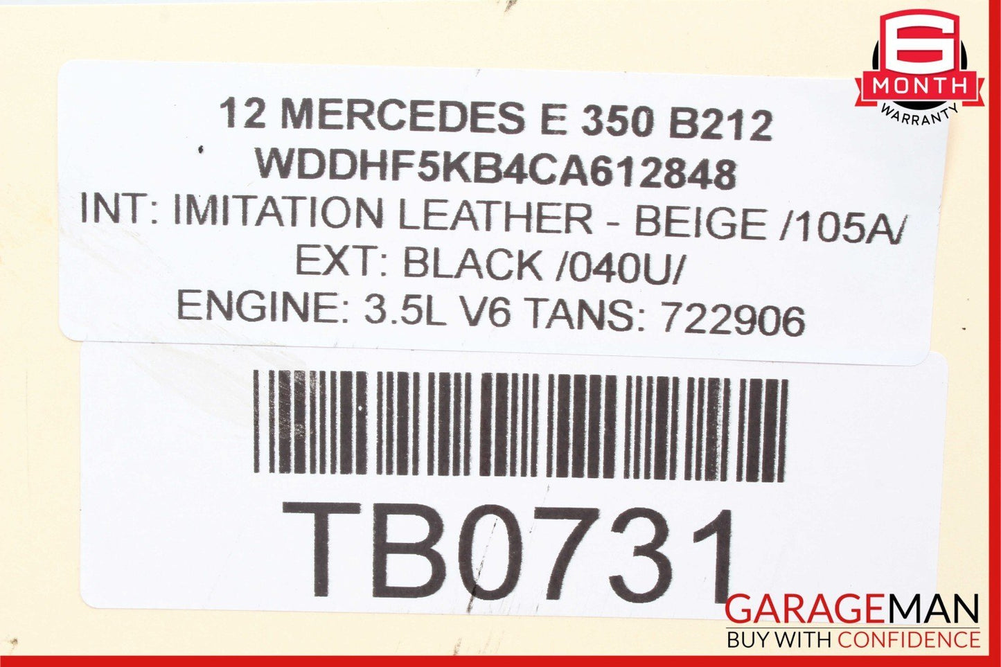 12-18 Mercedes C300 E350 Front Left / Right Side Engine Timing Chain Cover Plate