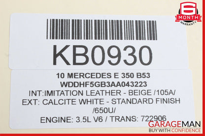 06-10 Mercedes W212 E350 3.5L V6 Engine Motor Oil Pump Assembly 2721800701 OEM
