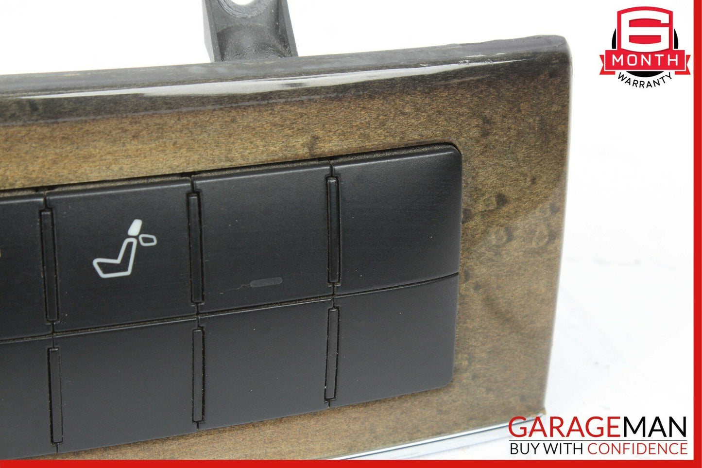 05-07 Mercedes C230 Dash Hazard Light Switch Door Lock Control Module Walnut OEM