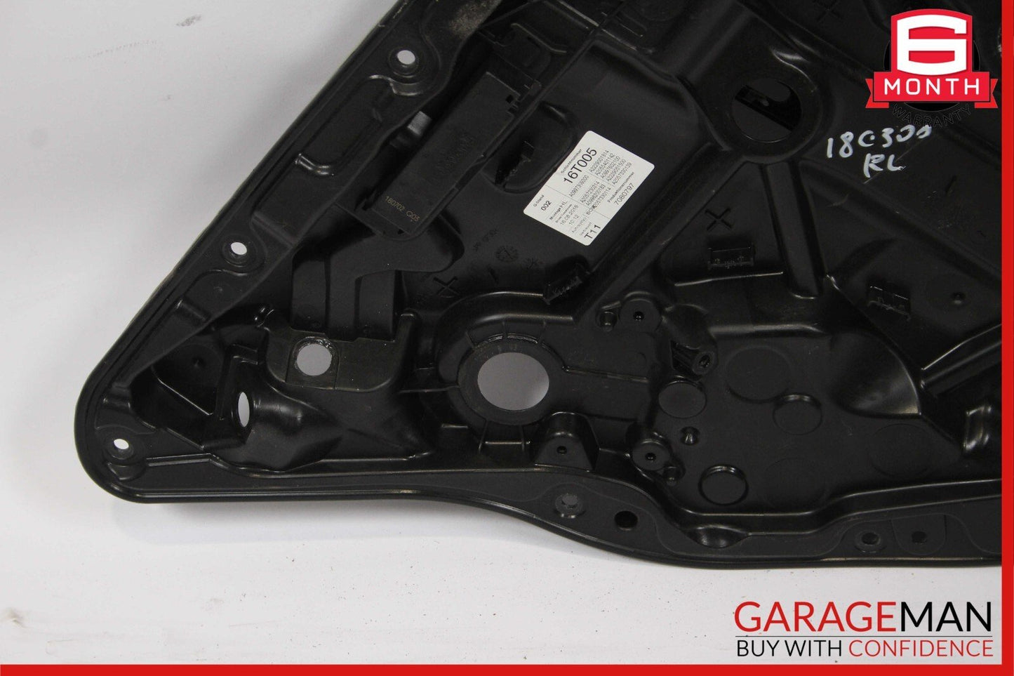 15-20 Mercedes W205 C300 C63 Rear Left Side Door Window Regulator Frame Plate