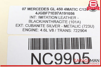 06-12 Mercedes X164 GL450 4MATIC Rear Right or Left Tie Rod Upper Control Arm