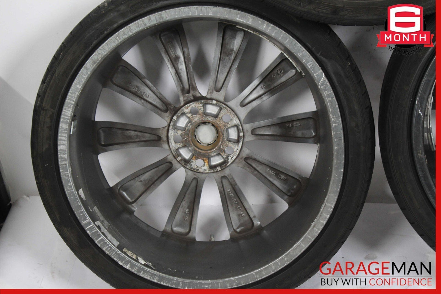 12-17 Tesla Model S Staggered Complete Wheel Tire Rim Set 8.5x9 21" R21 OEM