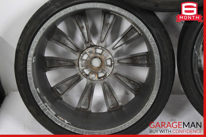 12-17 Tesla Model S Staggered Complete Wheel Tire Rim Set 8.5x9 21" R21 OEM