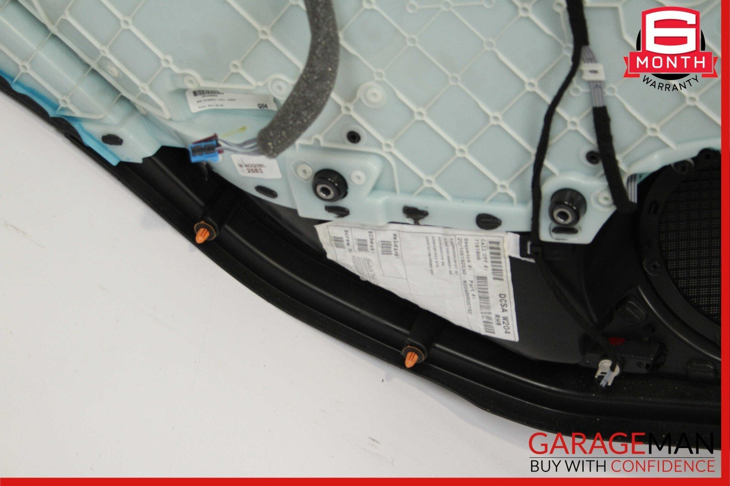 08-14 Mercedes W204 C180 C250 Rear Right Side Interior Door Panel Anthracite