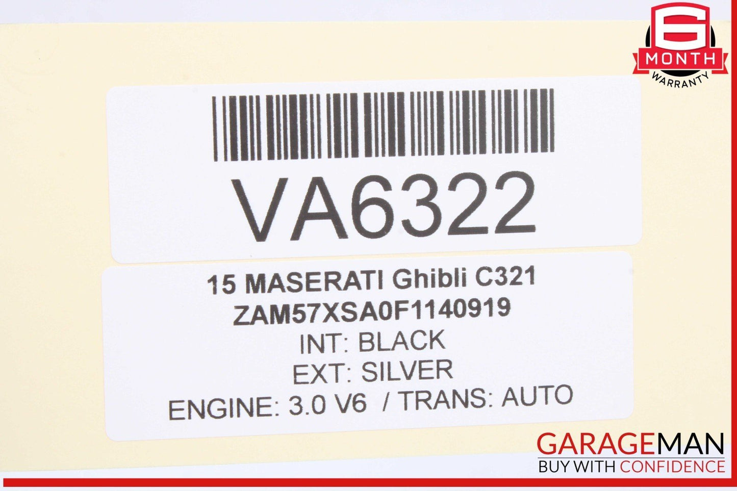 14-17 Maserati Ghibli Front Right / Rear Left or Right Window Regulator Switch