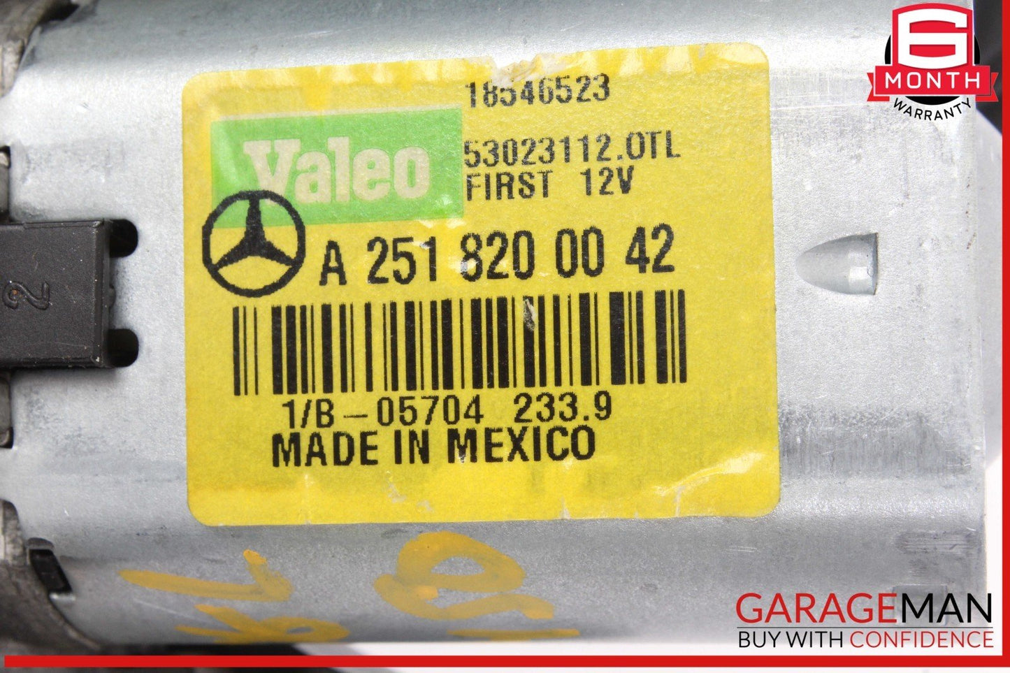 06-19 Mercedes X164 GL450 Rear Glass Windshield Wiper Motor 2518200042 OEM