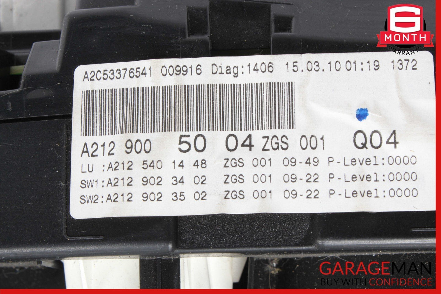 10-13 Mercedes W212 E350 E550 Instrument Cluster Speedometer Odometer Assy OEM