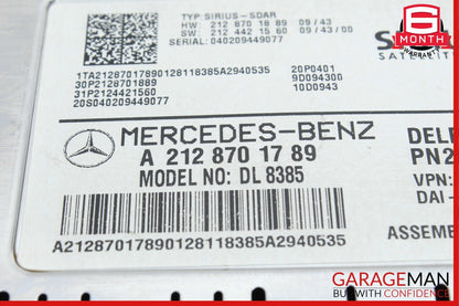 Mercedes W212 E550 C300 C250 Sirius Satellite Radio Receiver 2128701789 OEM
