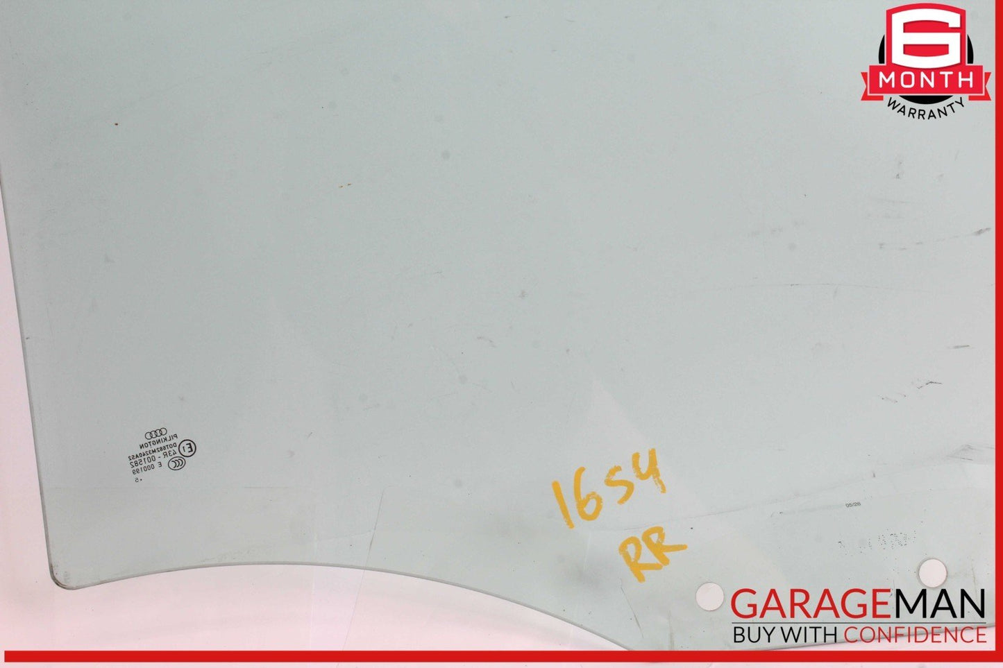 09-16 Audi S4 A4 Rear Right Passenger Side Door Window Glass OEM