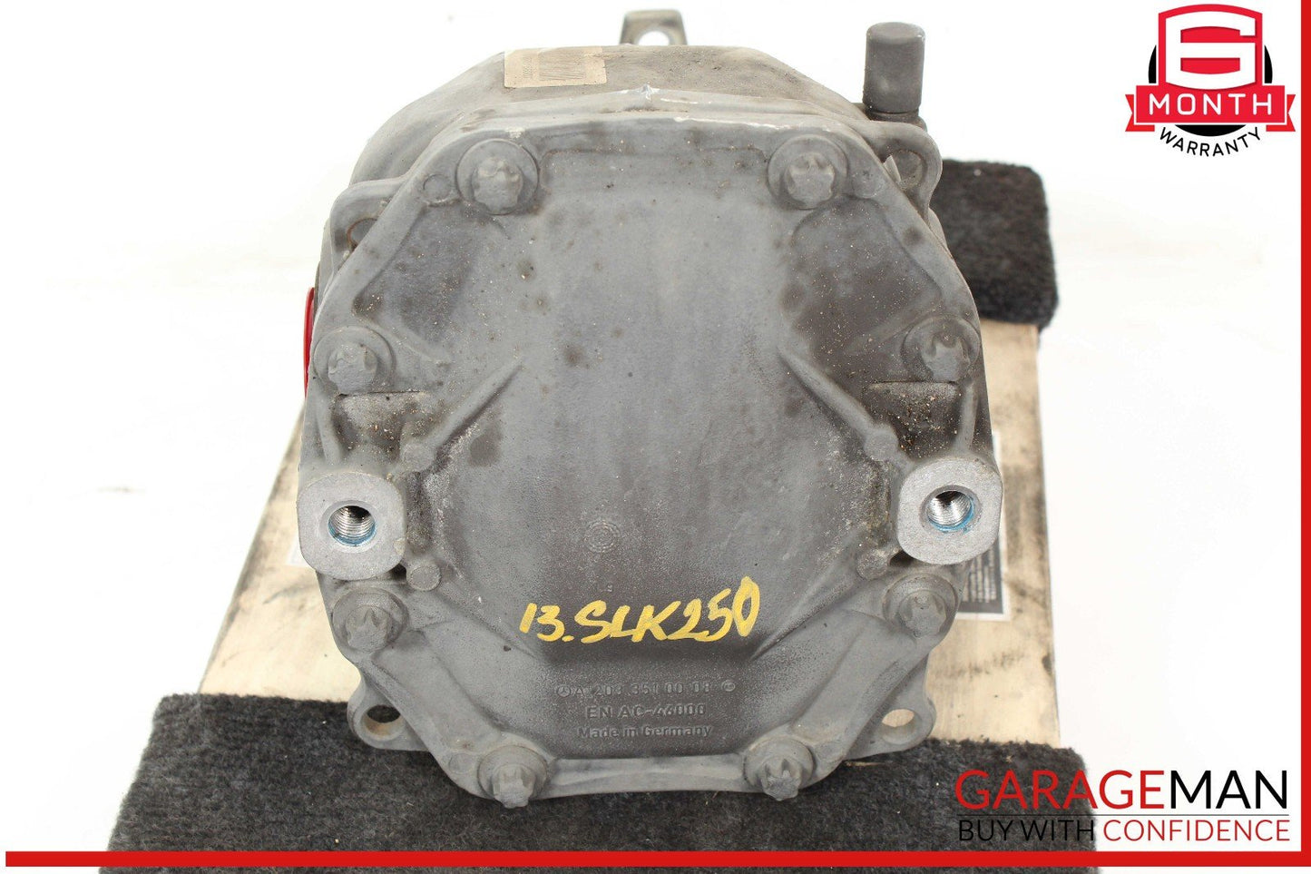 12-15 Mercedes R172 SLK250 1.8L Rear Differential Diff Axle Carrier 3.07 OEM