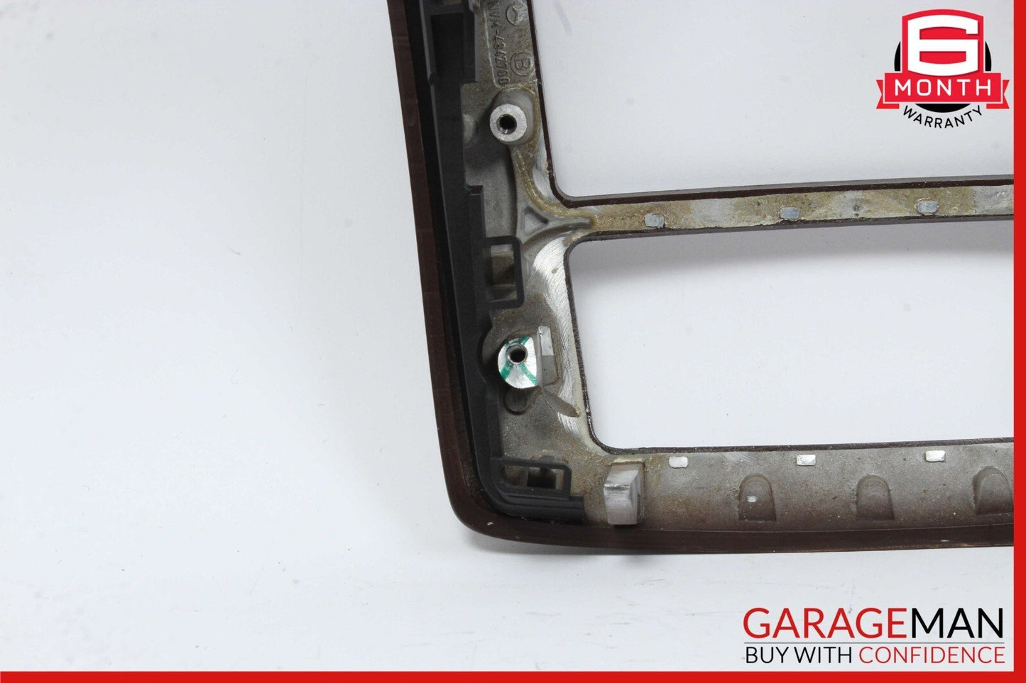 07-13 Mercedes W221 S600 S550 Rear Center Console A/C Air Vent Trim Wood OEM