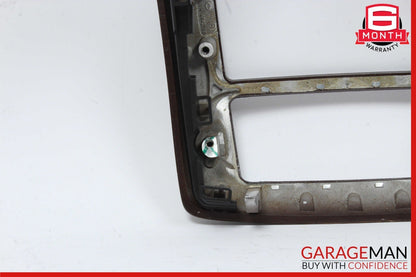 07-13 Mercedes W221 S600 S550 Rear Center Console A/C Air Vent Trim Wood OEM