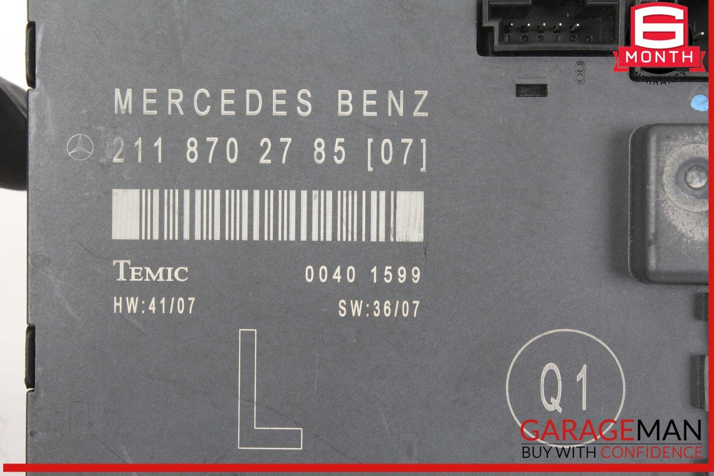 03-09 Mercedes W211 E350 E320 Front Left Side Door Control Module Unit OEM