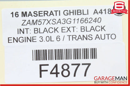 14-17 Maserati Ghibli Front Right Passenger Side Brembo Brake Caliper OEM