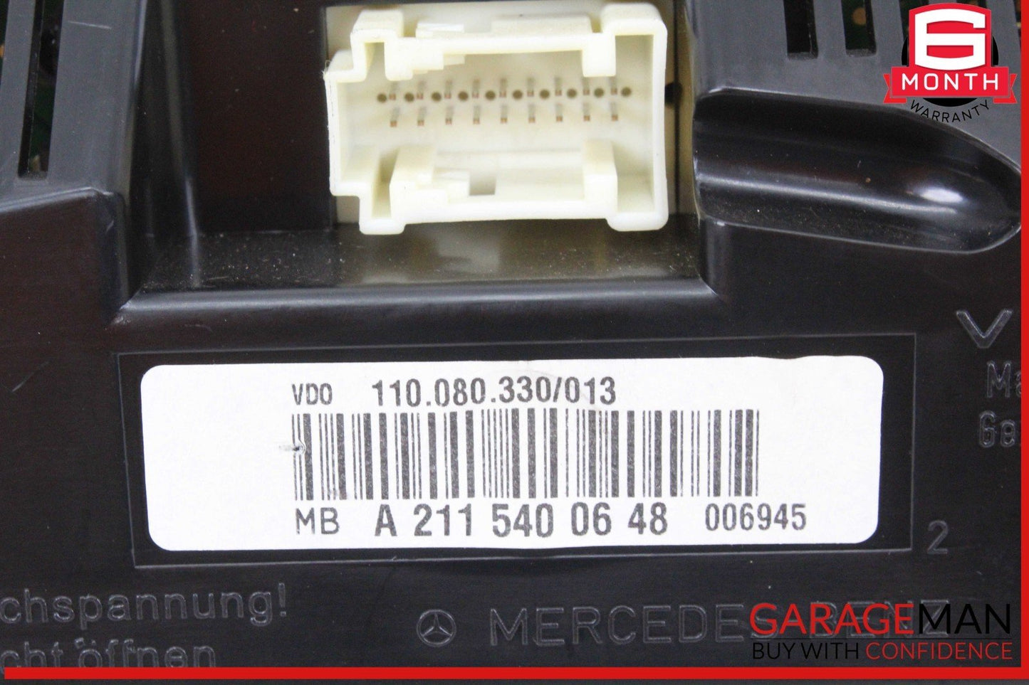 07-09 Mercedes W211 E550 E350 Speedometer Instrument Cluster 2115400648 OEM