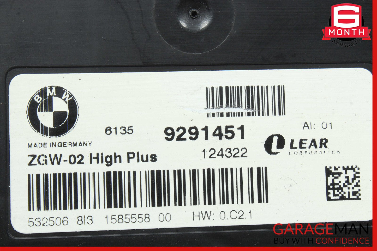 13-19 BMW 650i F06 Central Gateway Computer Control Module Unit OEM