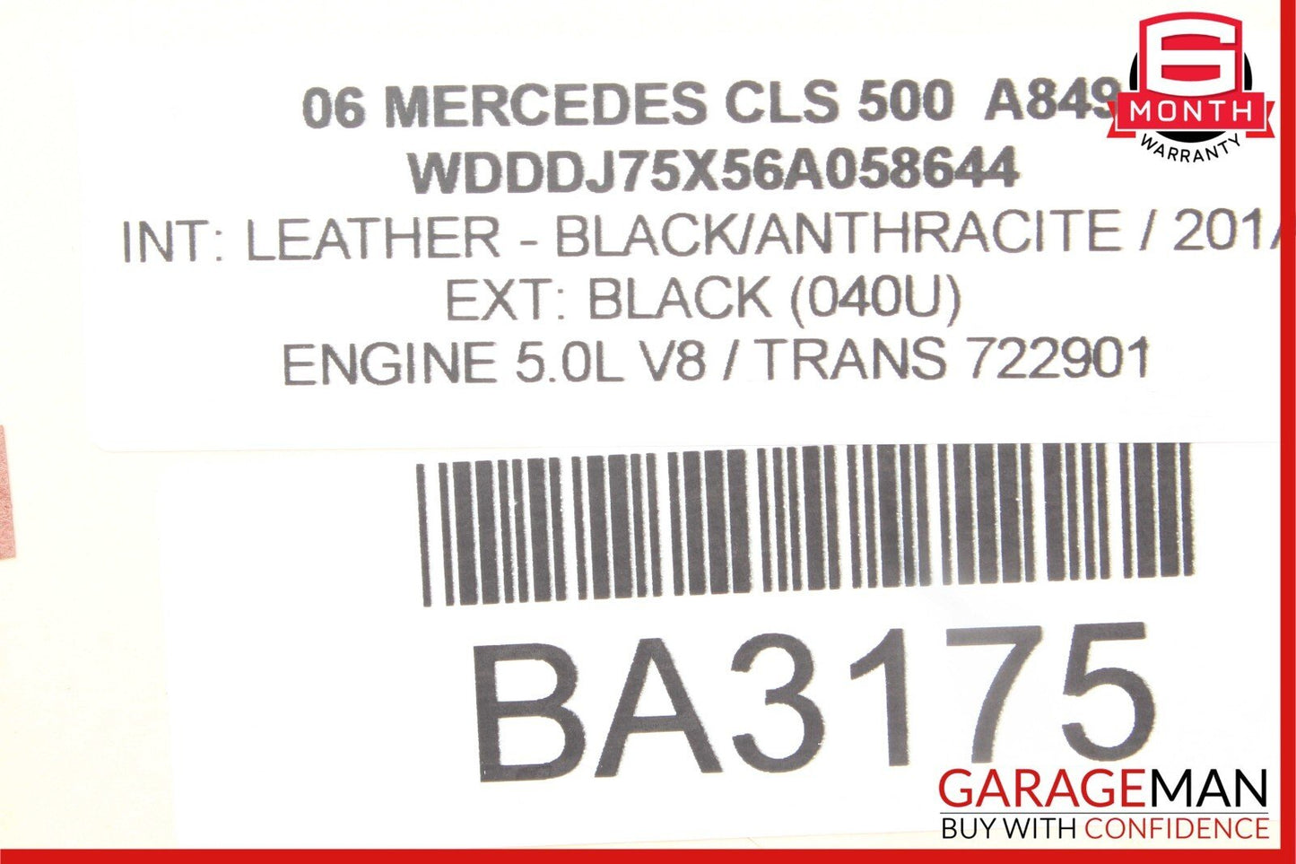 06-11 Mercedes W219 CLS500 CLS550 Front Left Side Door Tweeter Speaker Trim
