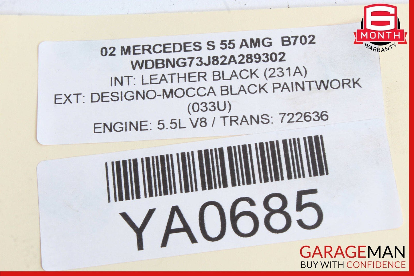 00-06 Mercedes W220 S55 AMG S600 Front Right Lower Control Arm 2203331405 OEM