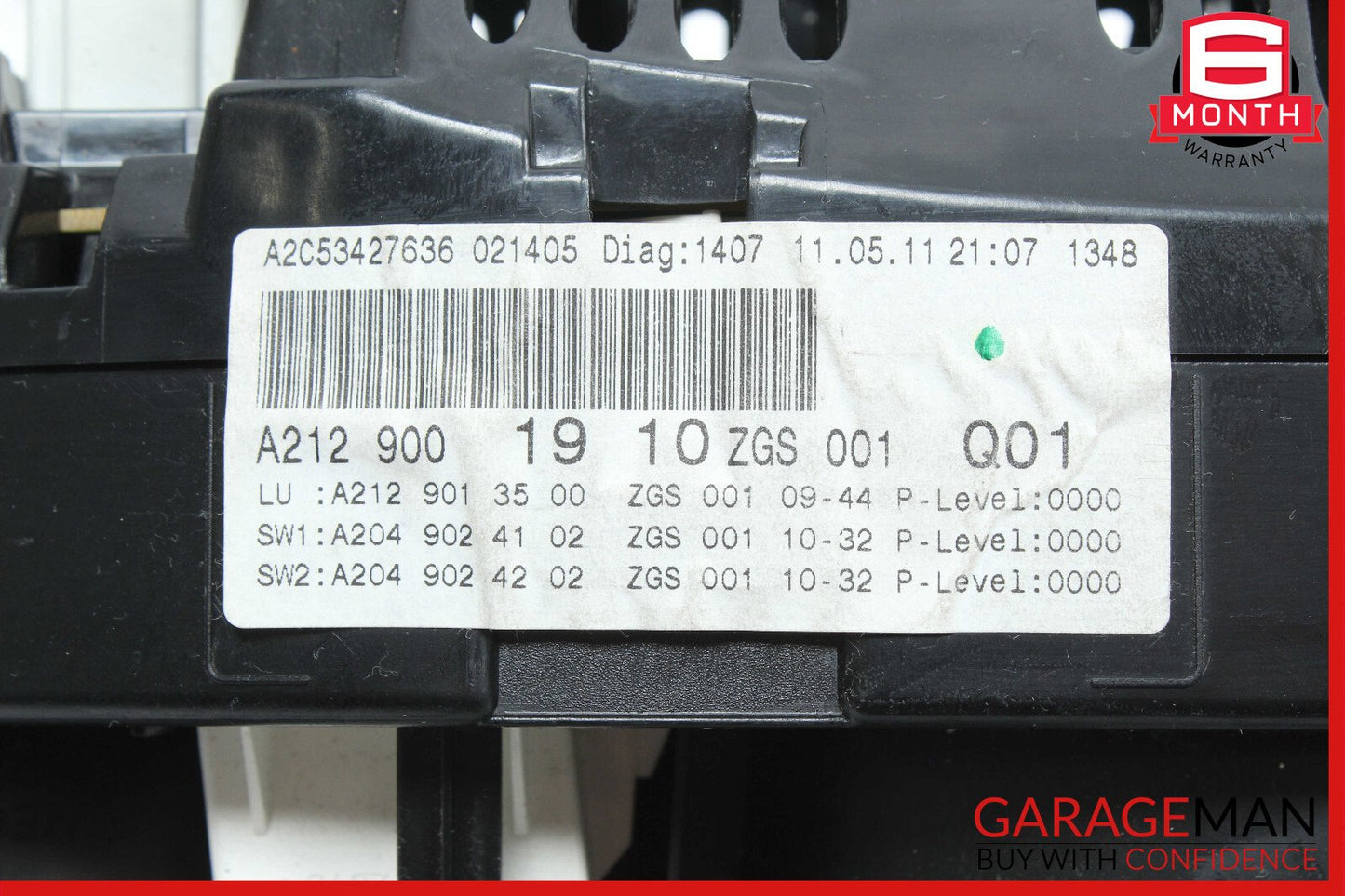 10-13 Mercedes W212 E350 E550 Instrument Cluster Speedometer 2129001910 OEM