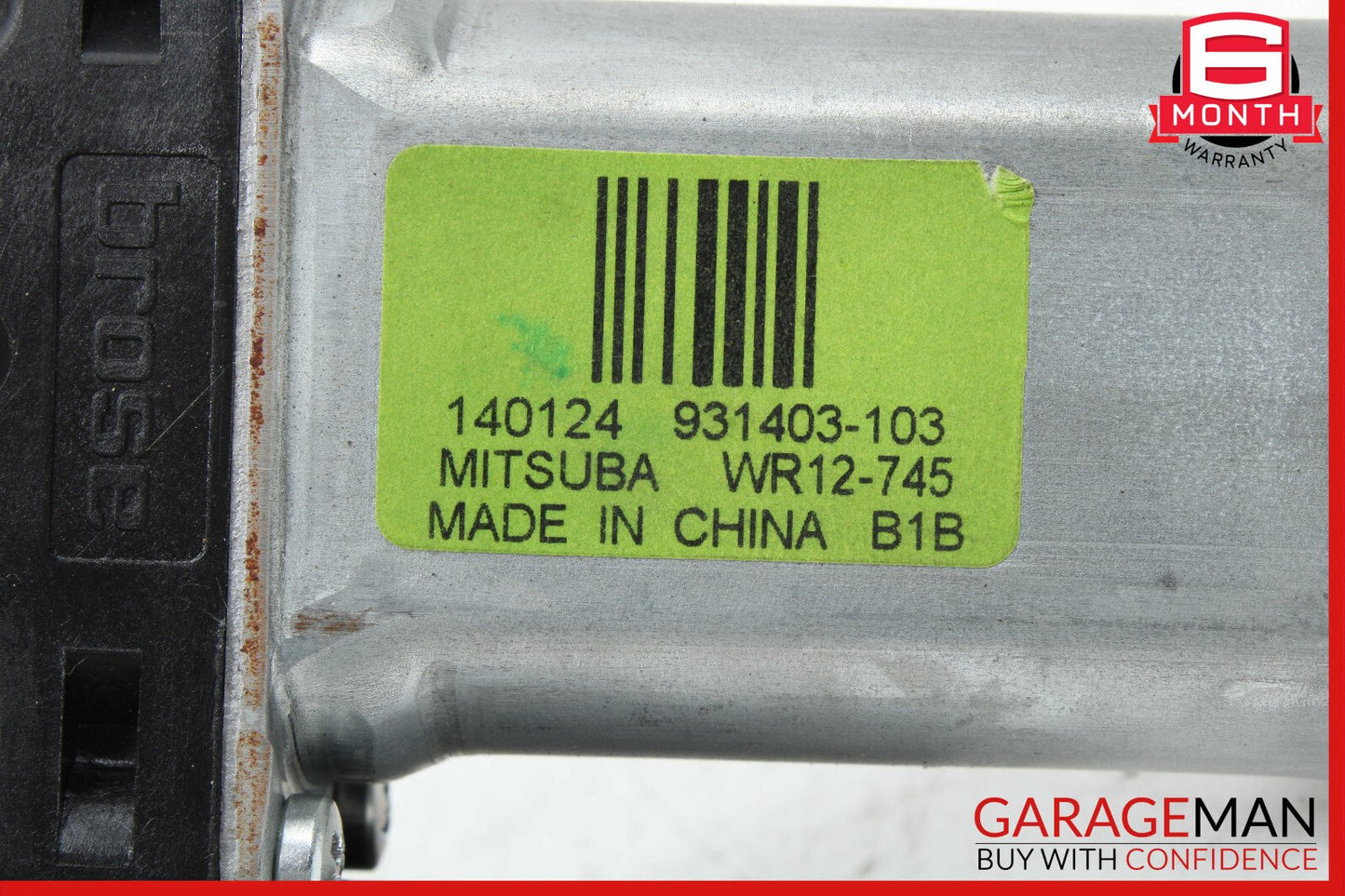 14-17 Jeep Grand Cherokee Rear Right Side Door Window Regulator Motor Unit OEM