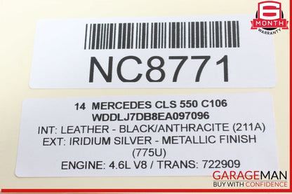 08-17 Mercedes W218 CLS550 Rear Side Suspension Upper Control Arm OEM
