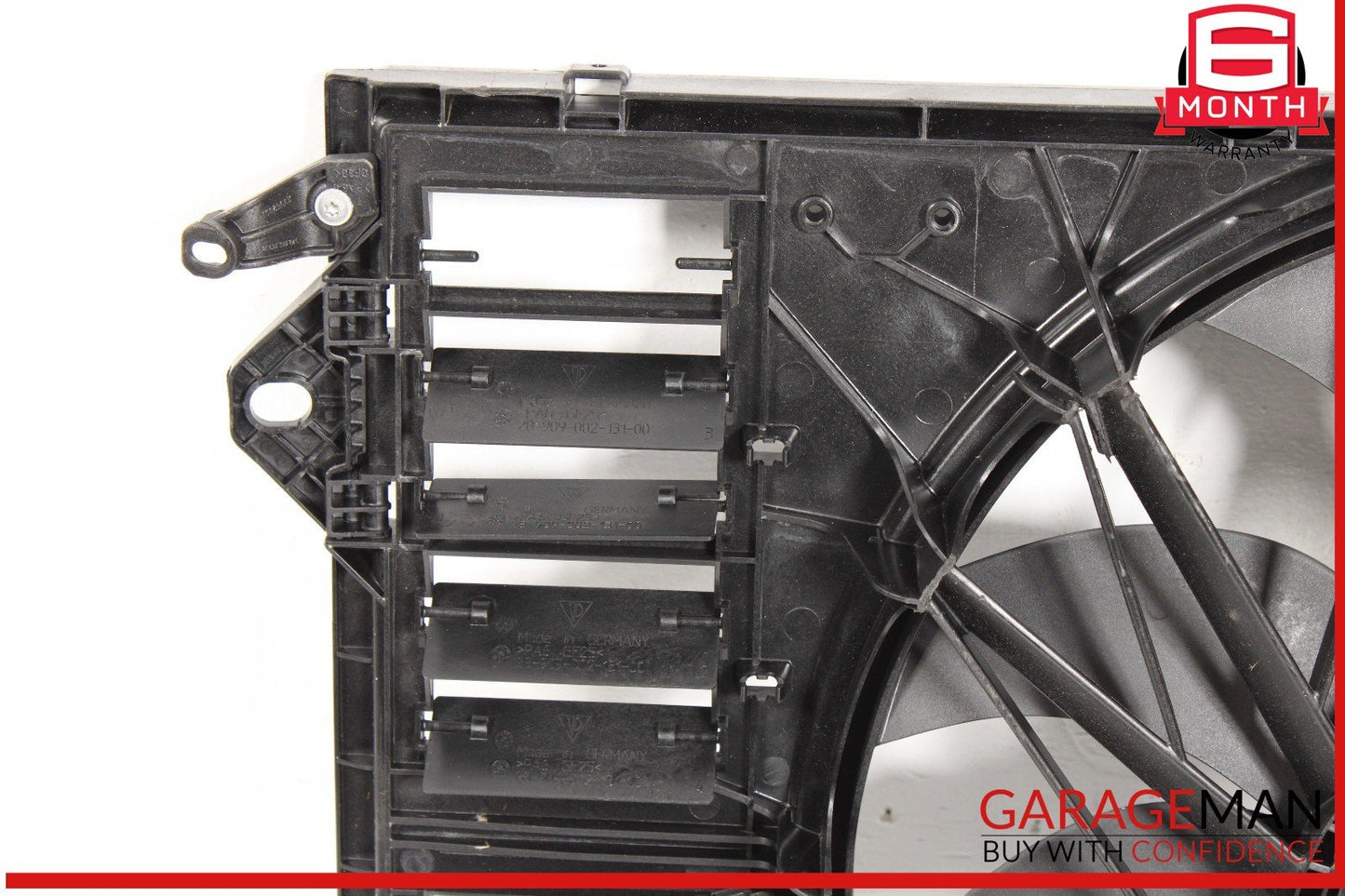 10-16 Porsche Panamera 970 Radiator Engine Electric Cooling Fan Shroud Assy OEM