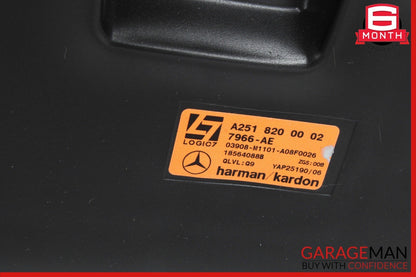06-08 Mercedes W251 R350 R500 Rear Trunk Subwoofer Sub Woofer Audio Speaker OEM