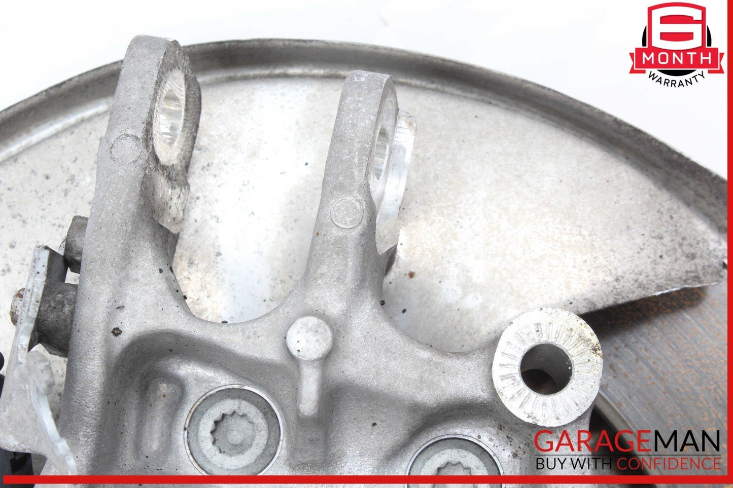 14-17 Audi SQ5 Rear Left Driver Side Spindle Knuckle Wheel Hub w/ Rotor Disc OEM