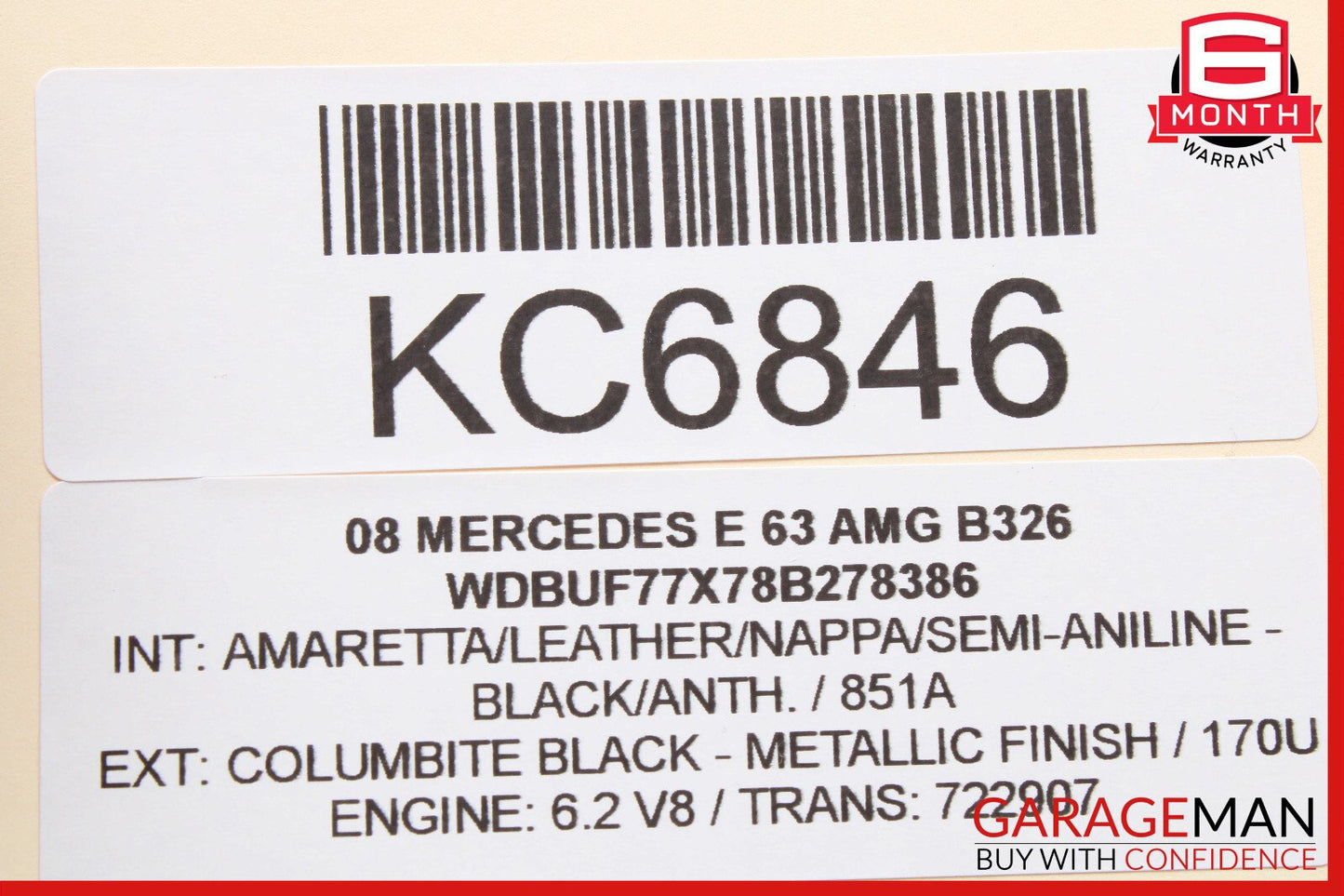 03-09 Mercedes W211 E63 CLS500 Central Locking Vacuum Pump OEM