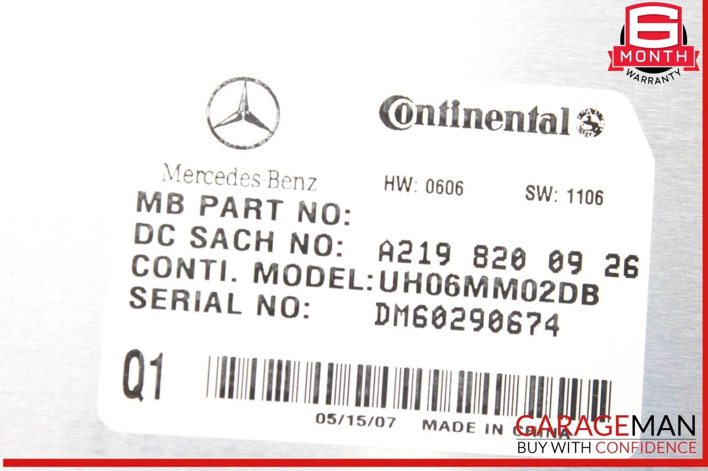 06-12 Mercedes W211 E350 ML350 Communication Control Module 2198200926 OEM