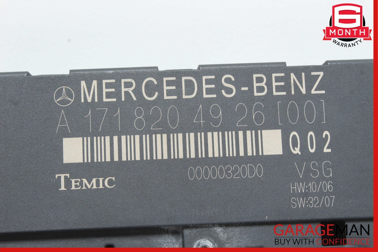 09-11 Mercedes R171 SLK350 SLK300 Roof Convertible Top Module Control OEM