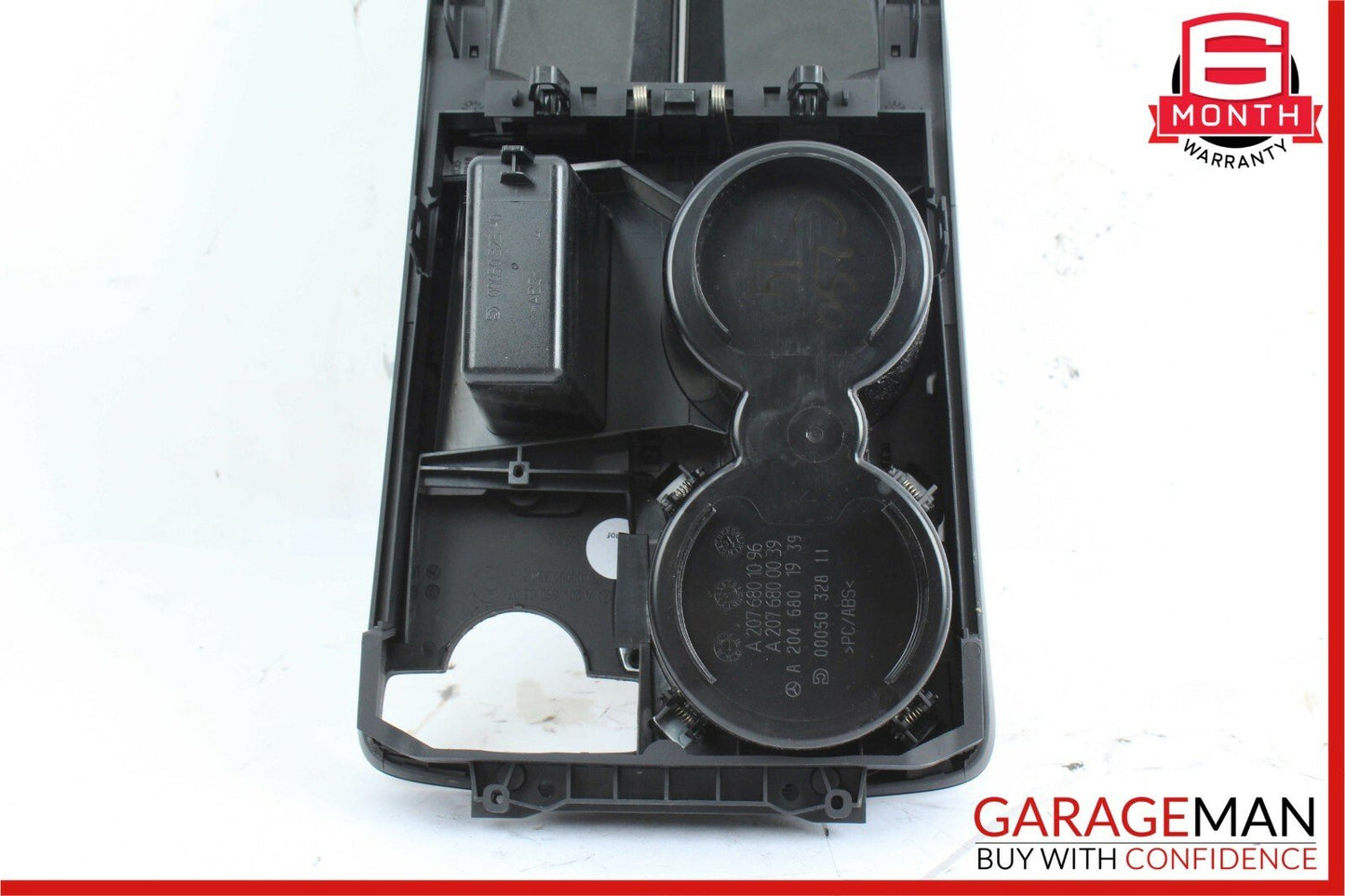 08-14 Mercedes W204 C250 Center Console Arm Rest Cup Holder Tray Compartment OEM