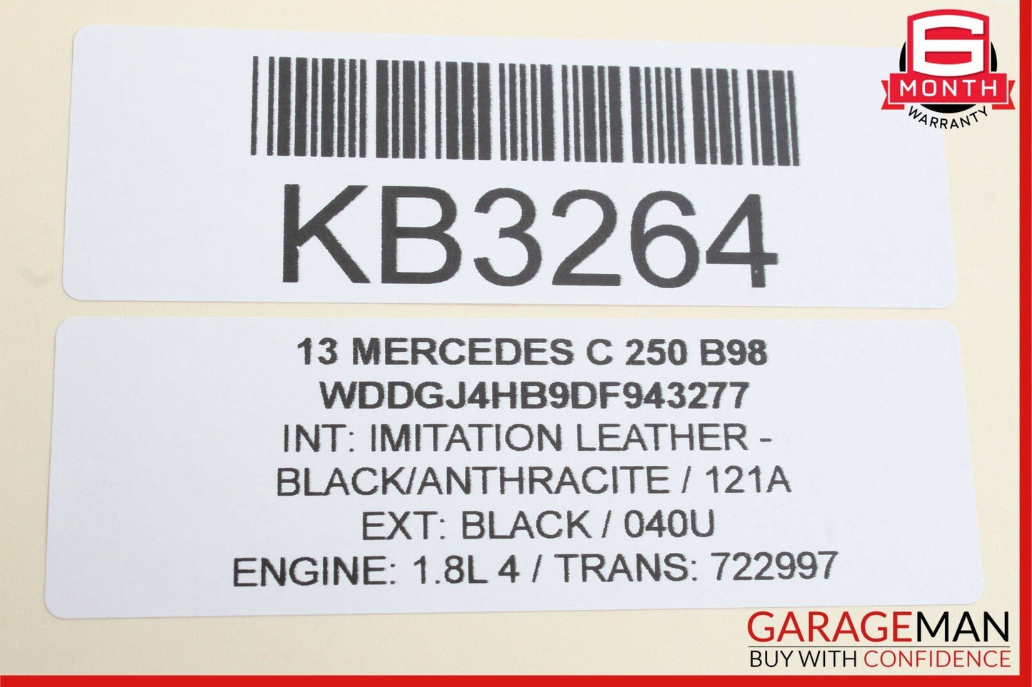 08-14 Mercedes W204 C250 C300 C350 Rear Trunk Tailgate Release Open Handle OEM