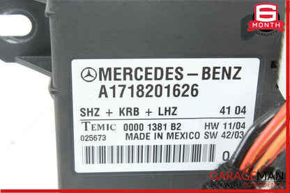 05-11 Mercedes R171 SLK280 SLK350 Heating Heated Seat Seats Controller Module