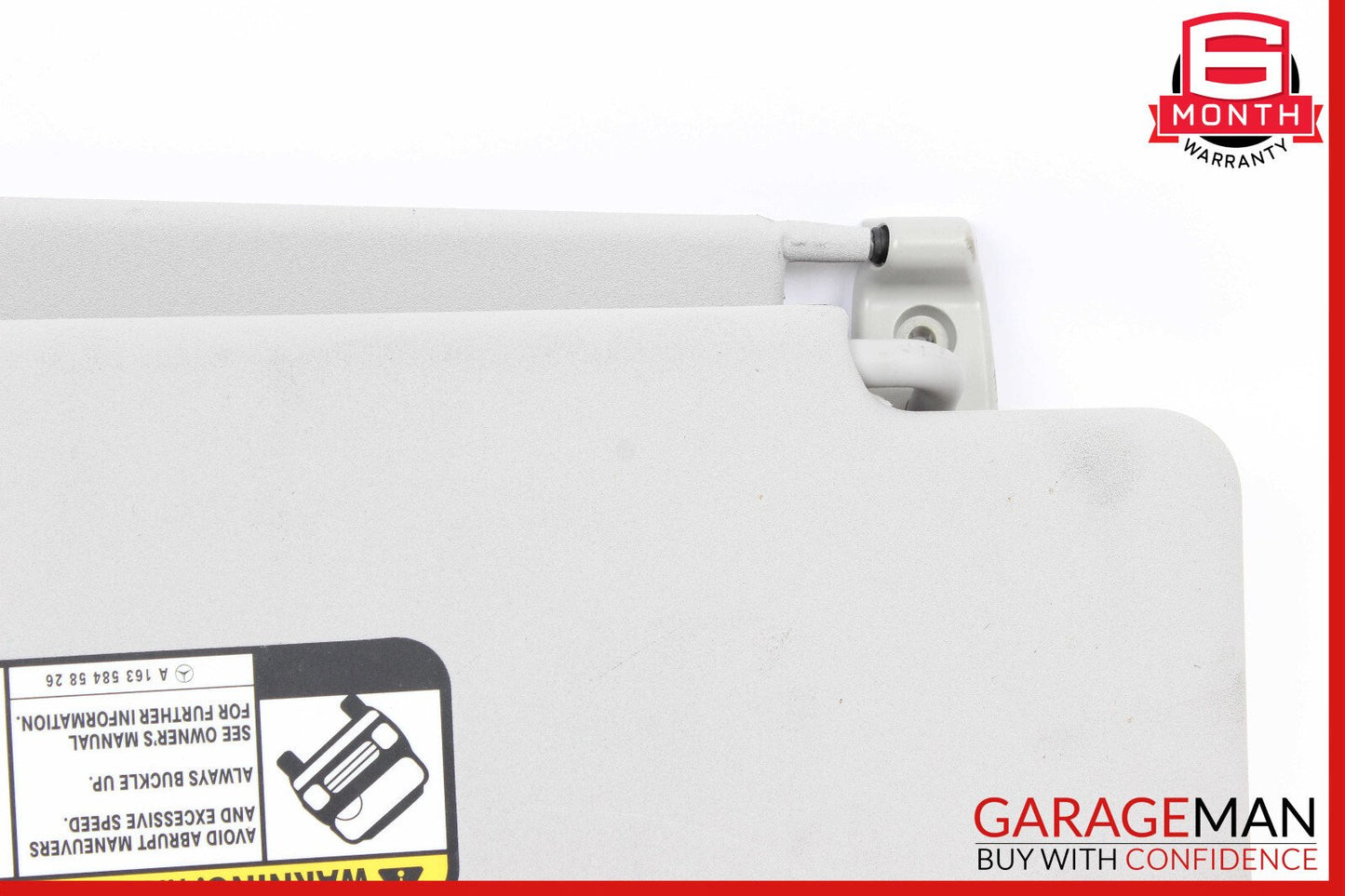 06-12 Mercedes X164 GL450 ML450 Front Left Side Sun Visor Sunvisor Shade Gray