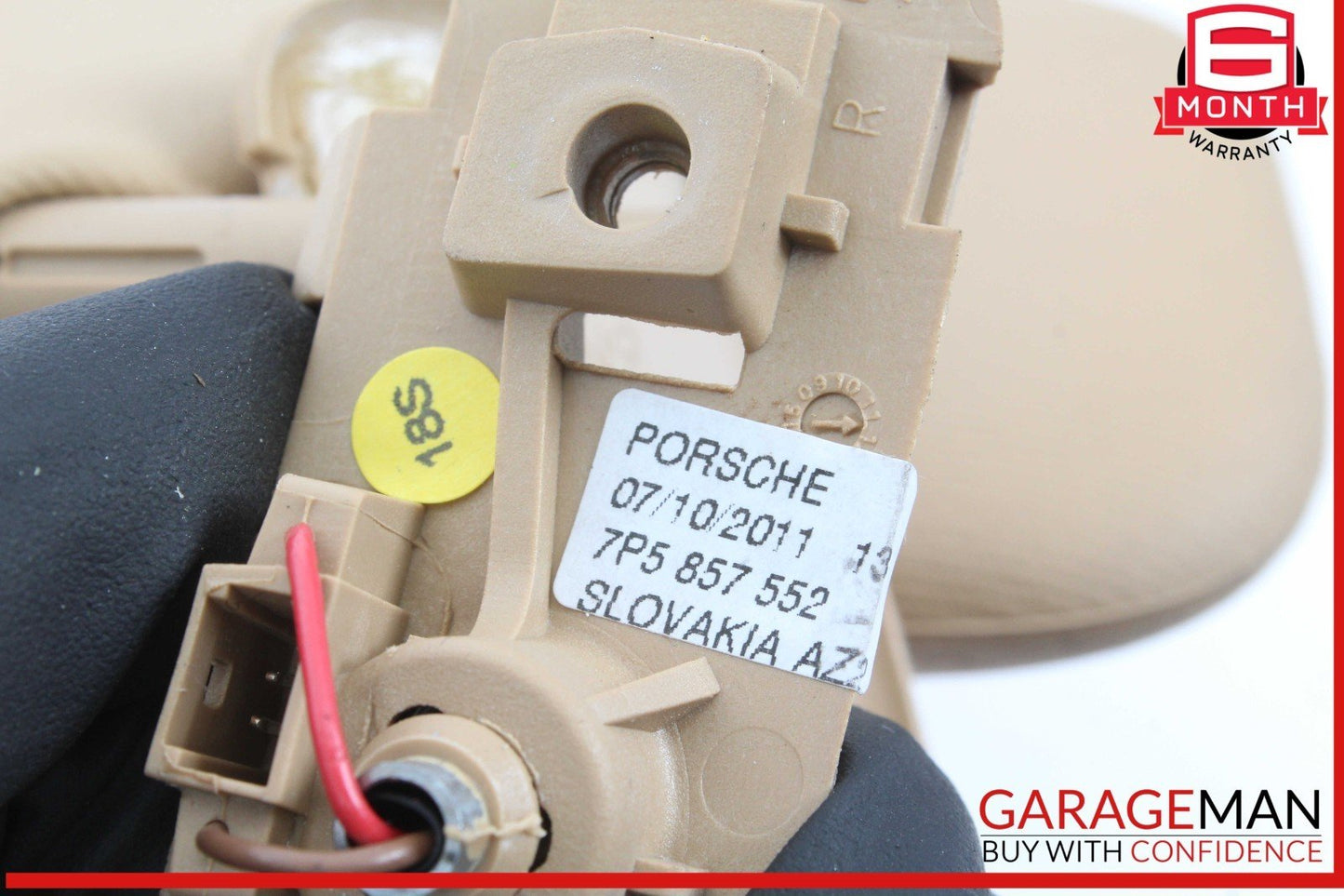 11-14 Porsche Cayenne 958 Front Right Side Sun Visor Sunvisor Beige OEM