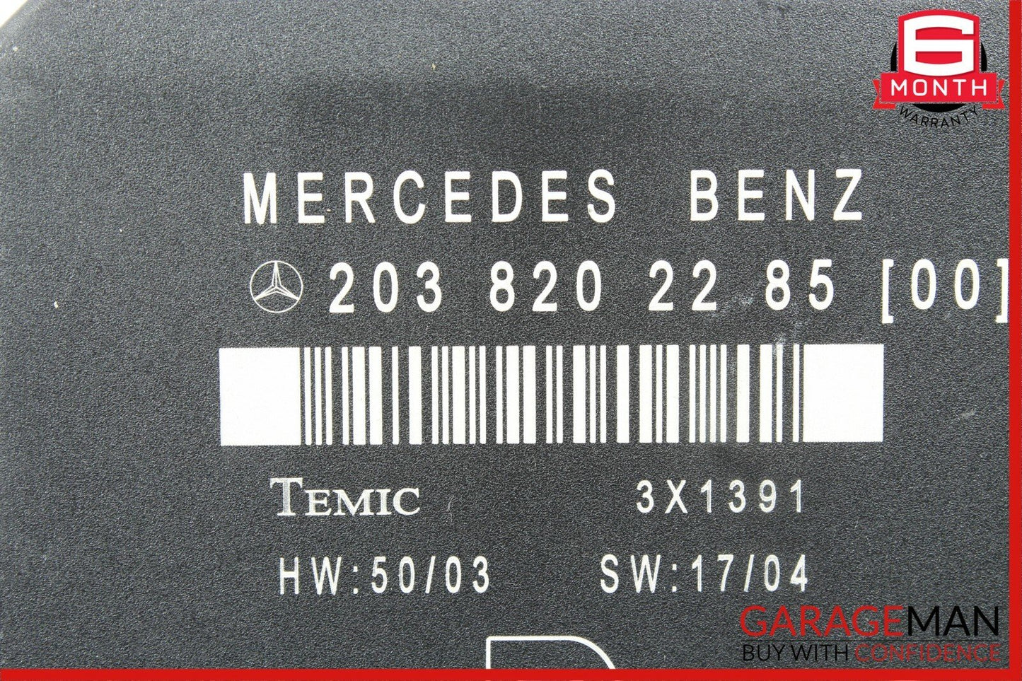 01-07 Mercedes W203 C230 C55 AMG Rear Right Side Door Control Module Unit OEM