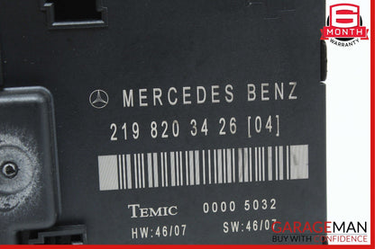 06-11 Mercedes W219 CLS500 CLS550 Rear Right Door Control Module 2198203426 OEM