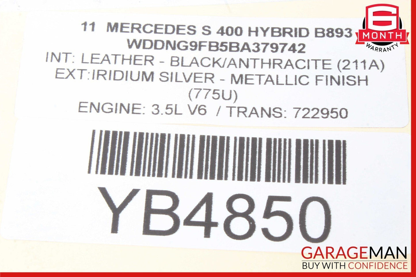 12-19 Mercedes B-Class W242 W246 Rear Left Side Lower Control Arm w/ Shield OEM