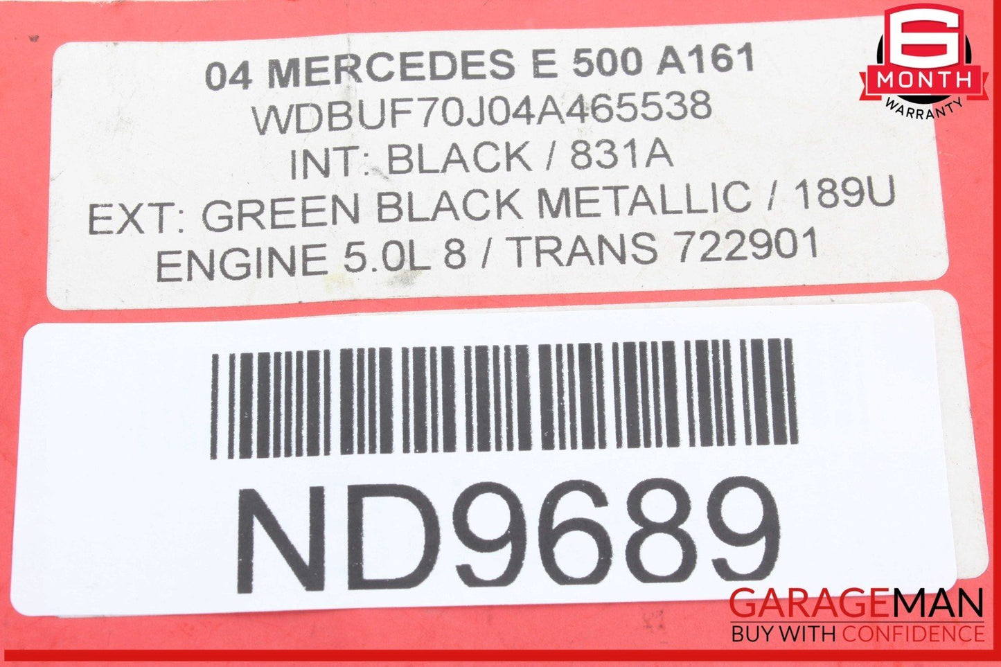 03-09 Mercedes W211 E500 E550 Front Right Passenger Side Door Control Module OEM