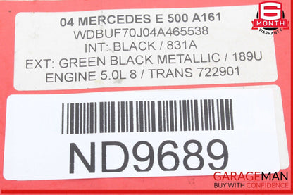 03-09 Mercedes W211 E500 E550 Front Right Passenger Side Door Control Module OEM