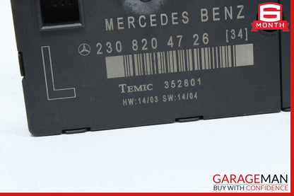 03-12 Mercedes R230 SL500 SL55 AMG Door Control Module Left Side 2308204726 OEM