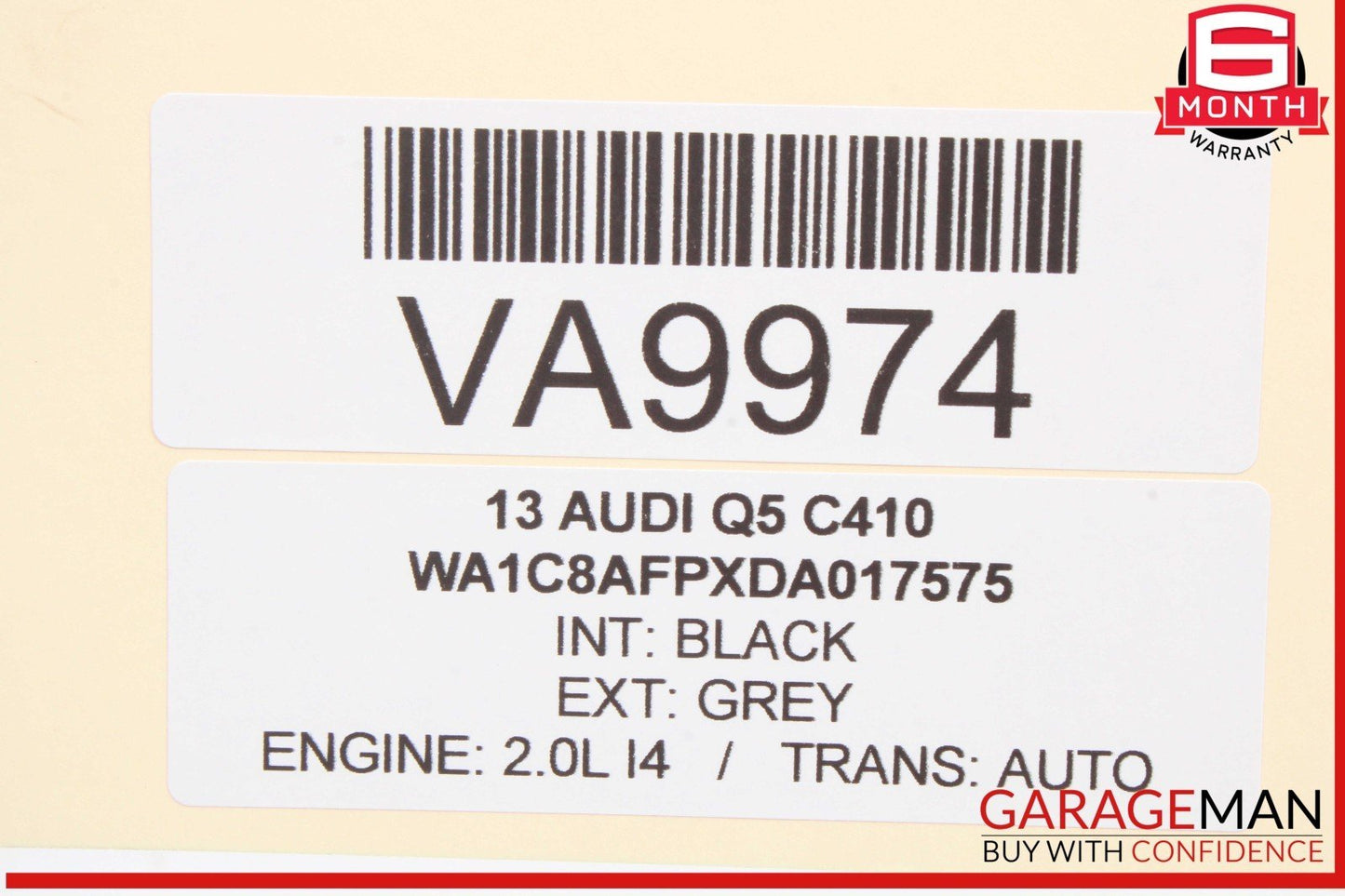 09-18 Audi Q5 A6 A7 Rear Right or Left Side Lower Forward Control Arm 8K0501529L