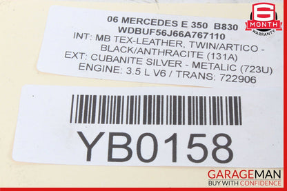 06-13 Mercedes W211 E350 CLK350 SLK350 Left Side Cylinder Head Valve Cover OEM