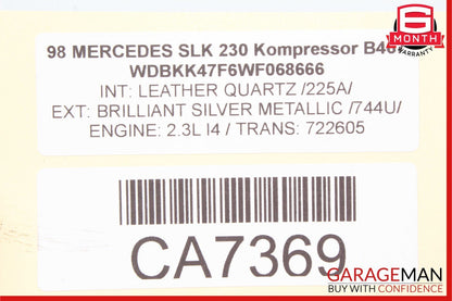 97-00 Mercedes R170 SLK230 Power Steering Pump Reservoir Assembly OEM