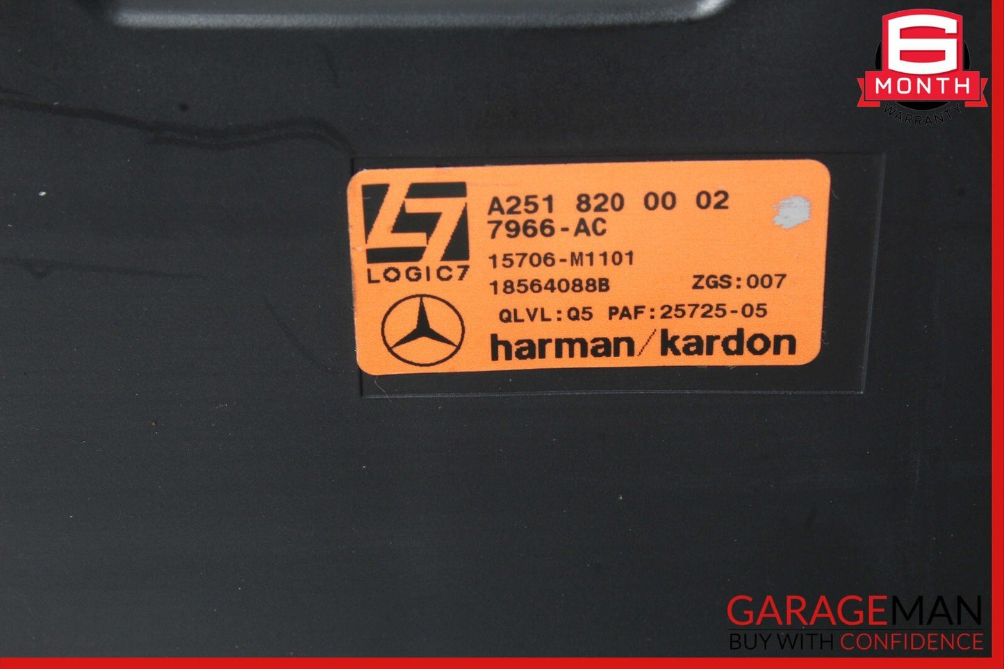 06-08 Mercedes W251 R350 R500 Rear Trunk Subwoofer Sub Woofer Audio Speaker