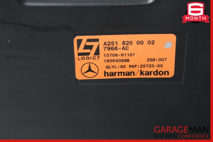 06-08 Mercedes W251 R350 R500 Rear Trunk Subwoofer Sub Woofer Audio Speaker