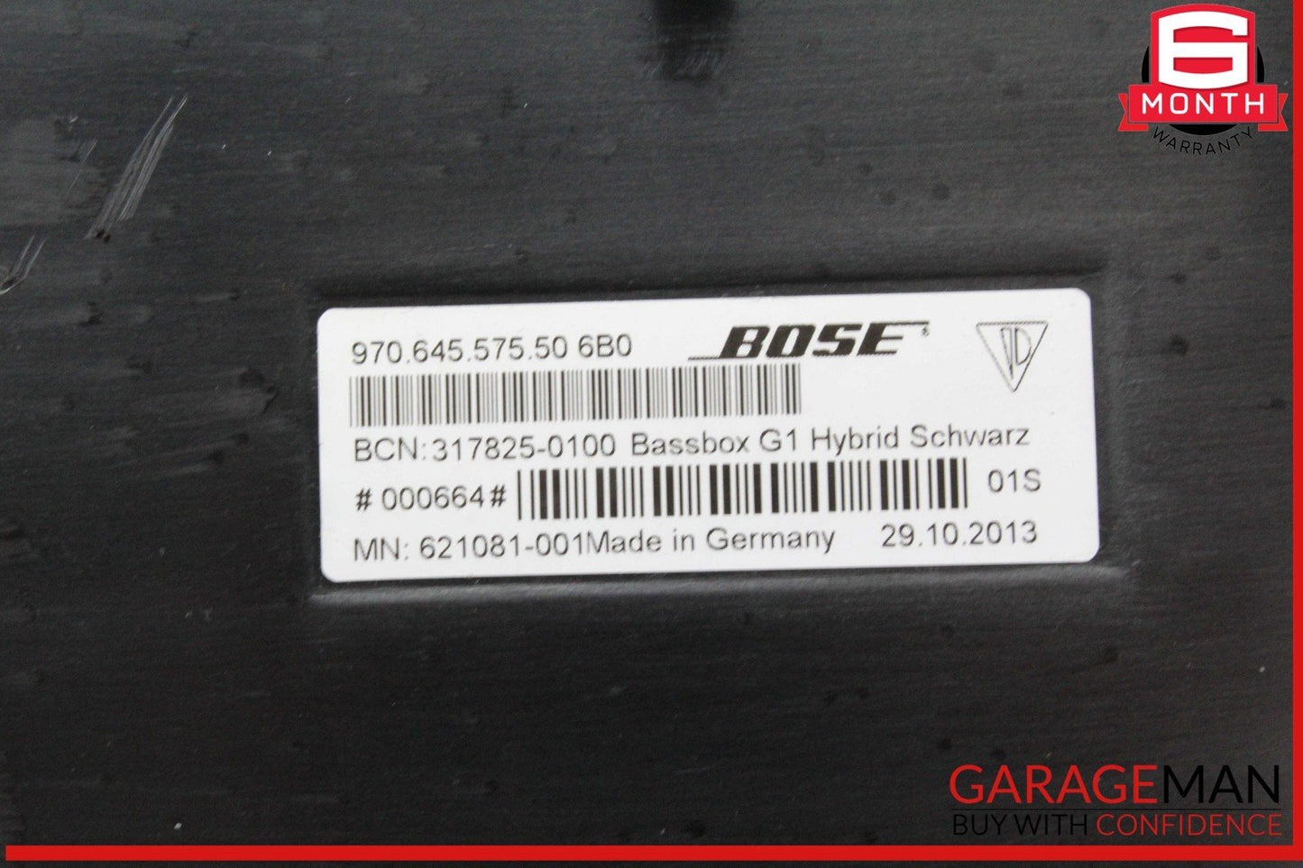 12-16 Porsche Panamera 970 E-Hybrid Trunk Subwoofer Speaker w/ Amplifier OEM